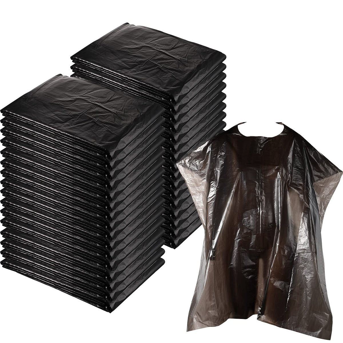 Willbond 100-piece disposable salon cape pack protecting clothes during color services