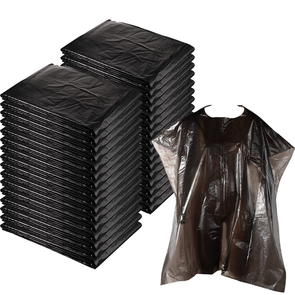 Willbond 100-piece disposable salon cape pack protecting clothes during color services