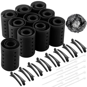 WILLBOND 141-piece hair rollers set with six sizes for versatile at home styling