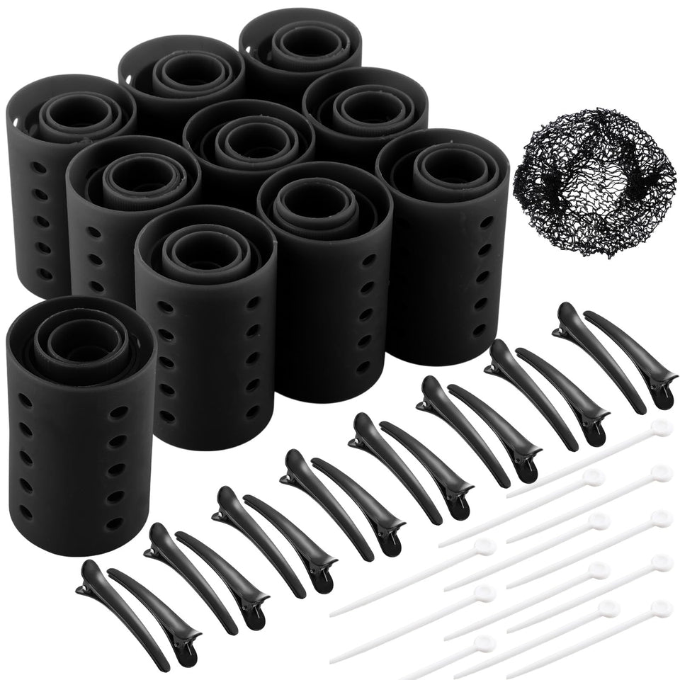 WILLBOND 141-piece hair rollers set with six sizes for versatile at home styling