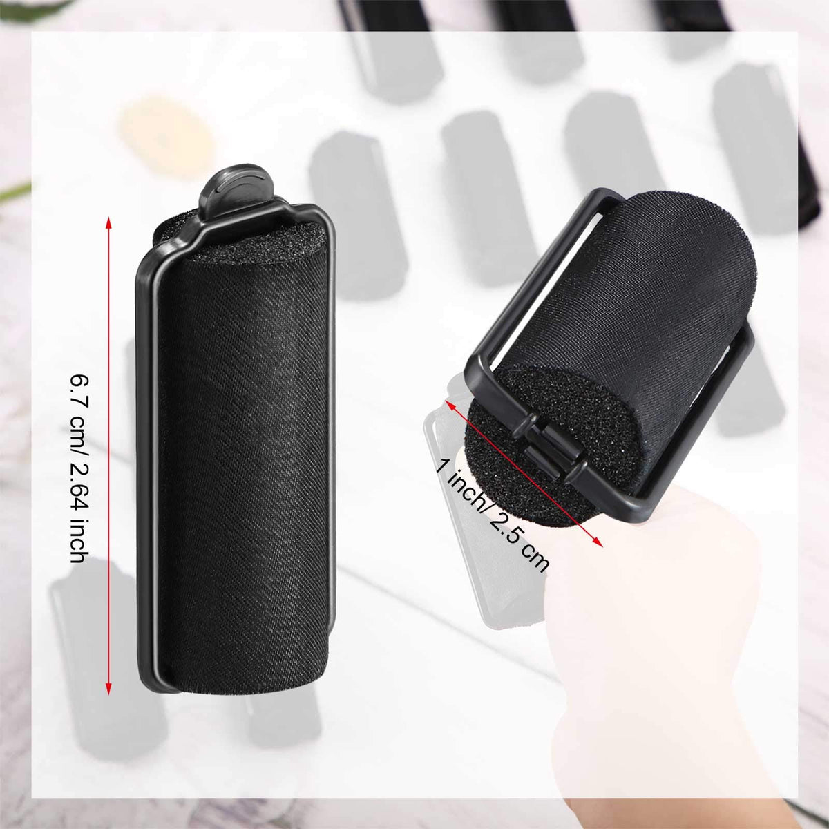 WILLBOND 40-piece satin foam roller set for easy at-home styling.