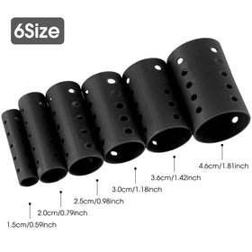 WILLBOND plastic hair rollers in six sizes deliver smooth, snag-free curls without heat
