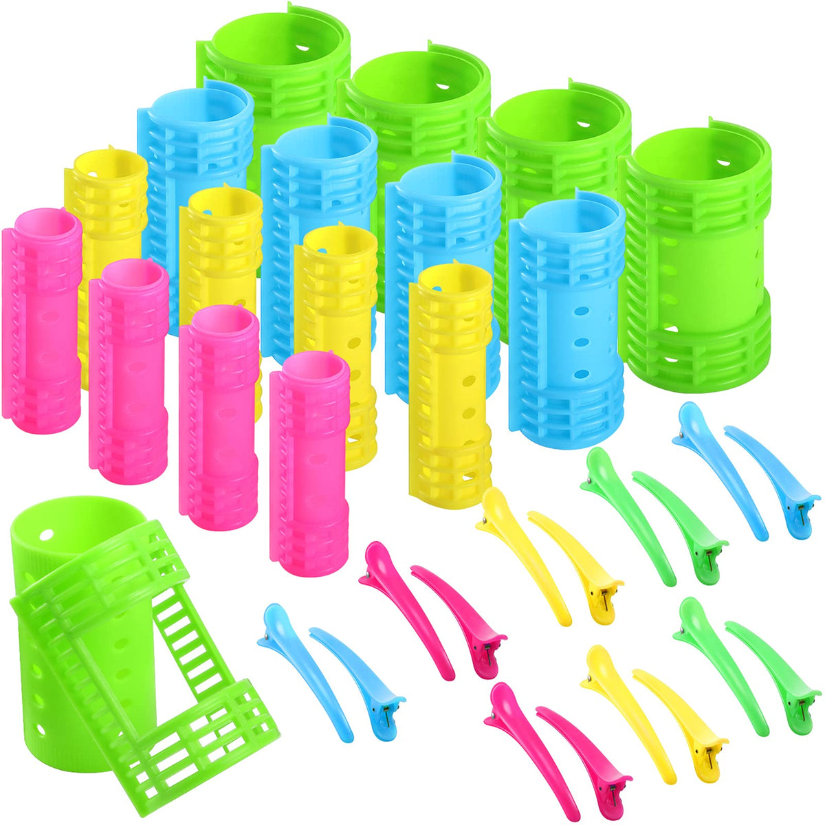 Willbond 65-piece magnetic hair rollers set in packaging for at-home styling