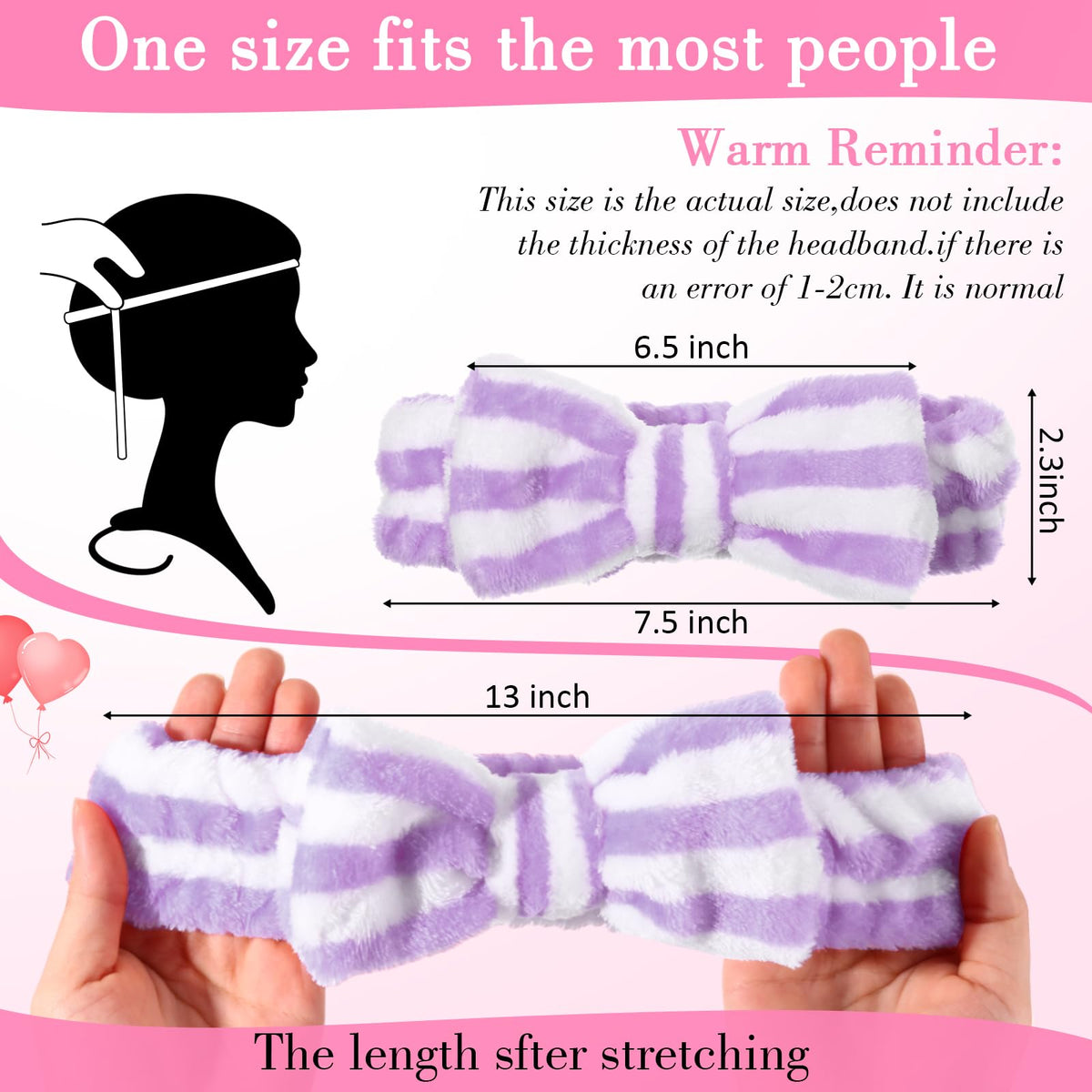 Willbond adjustable headbands fit most heads for a comfortable facial routine.