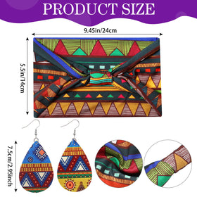 WILLBOND teardrop faux leather earrings-3 durable hook for secure wear