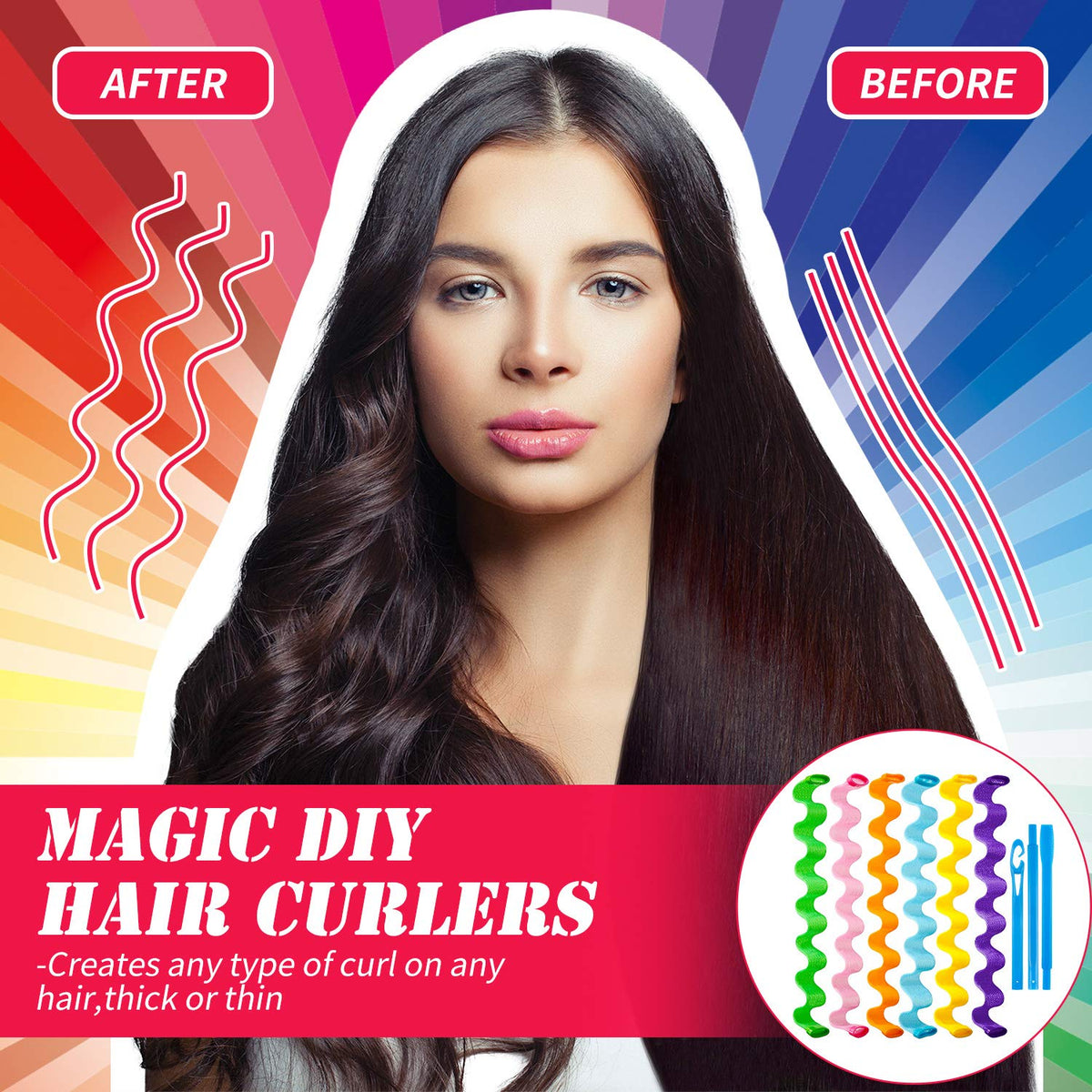 WILLBOND curlers in assorted colors for versatile styling