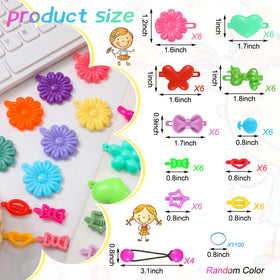 Willbond beaded elastic ponytail holders add sparkle while securing hair during active play.