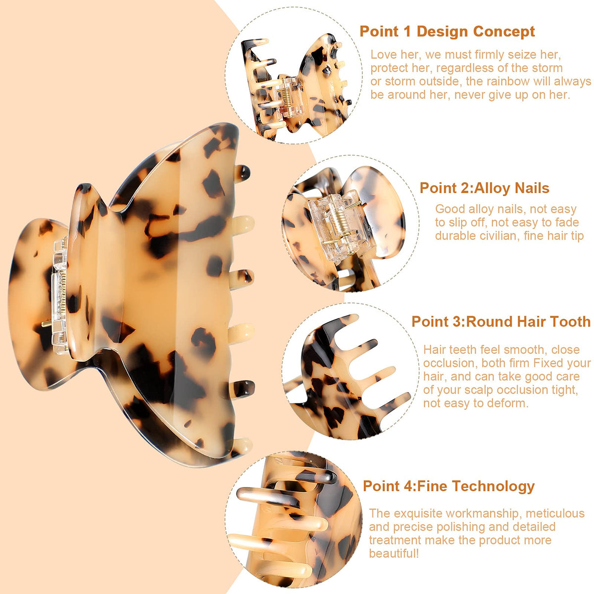 WILLBOND chic hair clamp adds subtle elegance for everyday outfits.