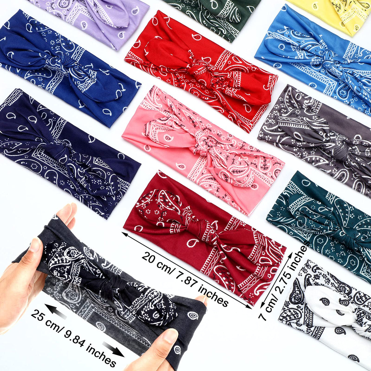 WILLBOND 13-color headbands pack for versatile outfit matching.