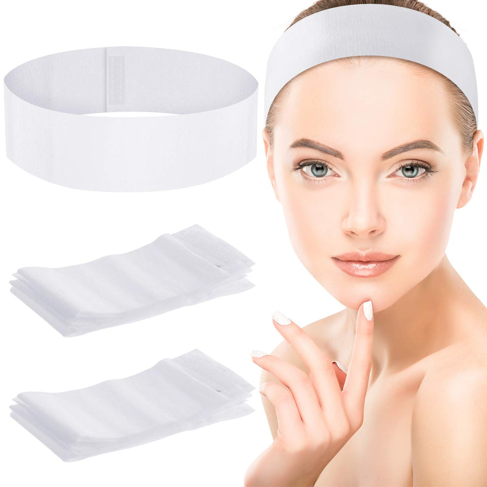 WILLBOND disposable headbands 90-piece package, convenient and hygienic for facials.