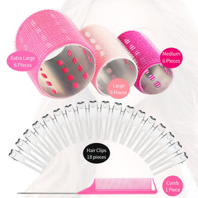 Willbond 18-piece set includes duckbill clips and a rat-tail comb for styling.