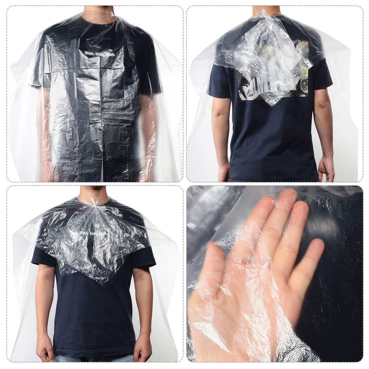 Willbond cape designed for dyeing and cutting, reducing cleanup time after services