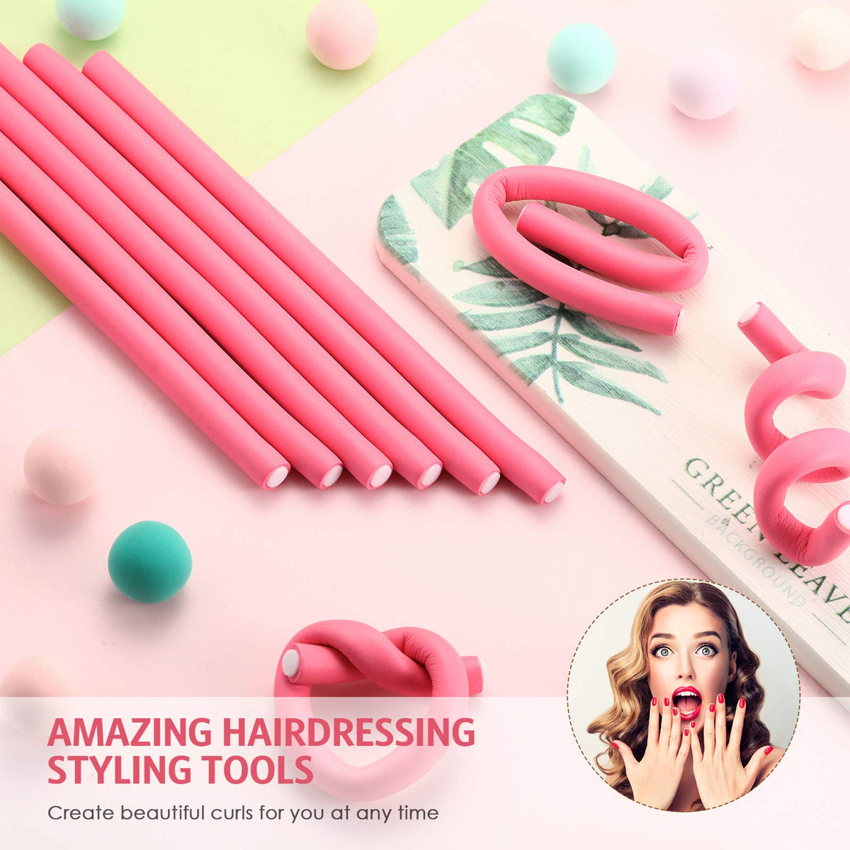 Willbond bend-end design helps fix hair for longer-lasting curls in pink