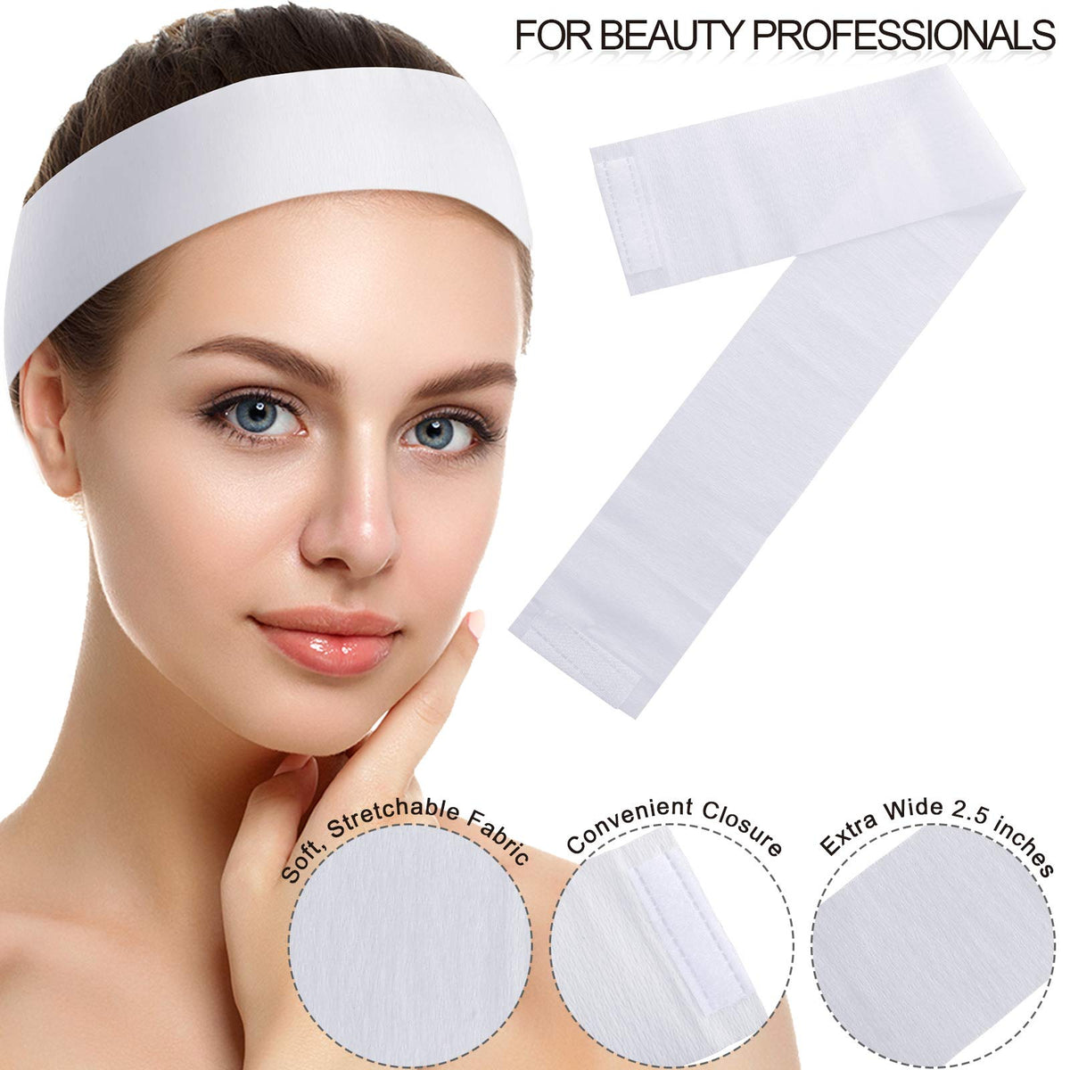 WILLBOND facial-spa headbands with quick closure save setup time.