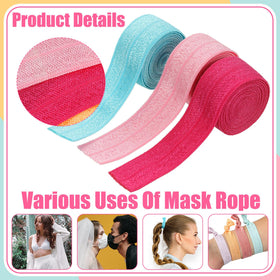 Willbond pastel colors fold-over elastic with center crease for clean folds