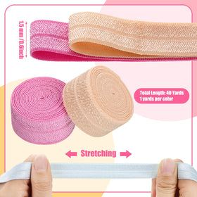 Willbond pastel fold-over elastic colors support varied crafts and outfits