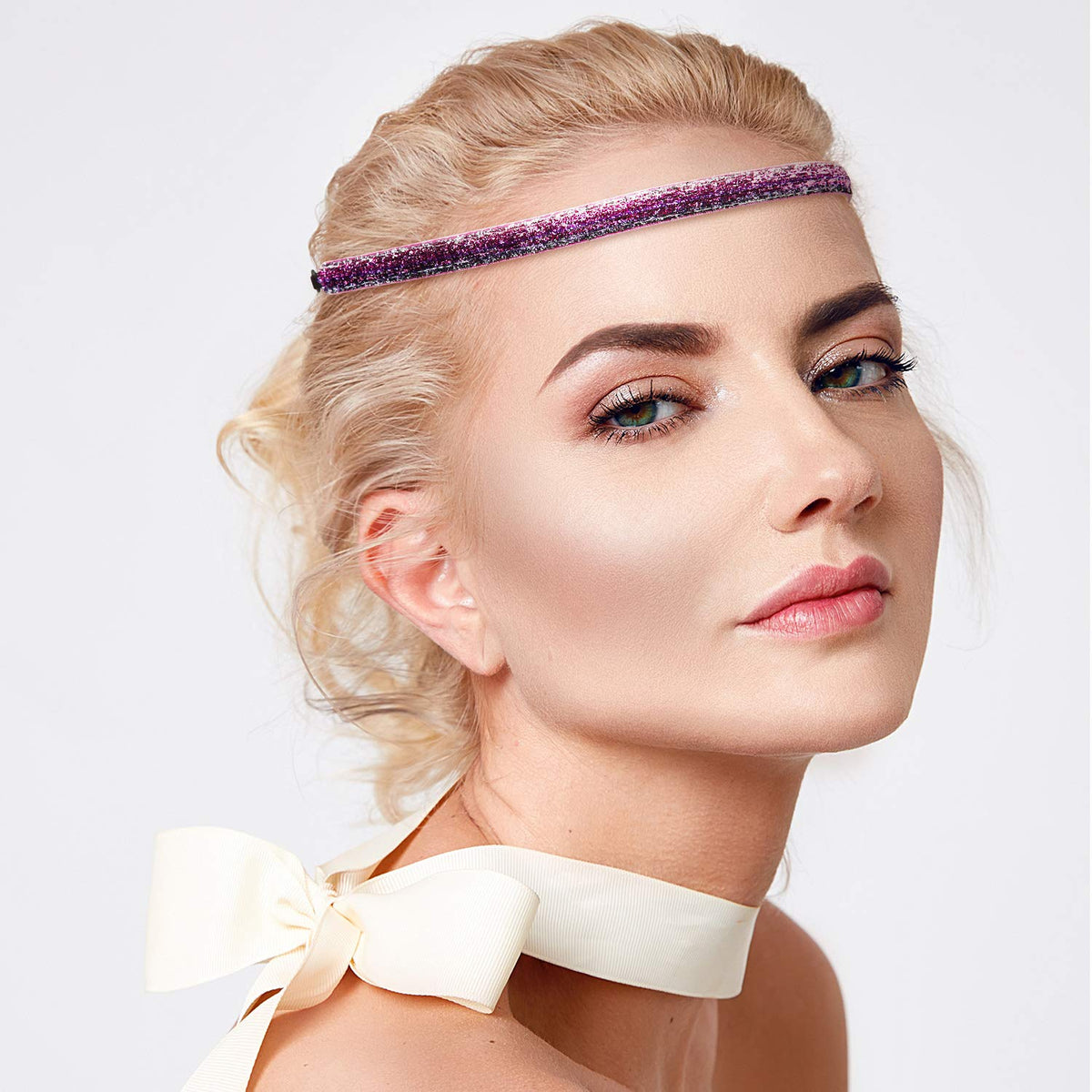Willbond glitter headbands non-slip velvet design for secure, comfortable sports or casual use.