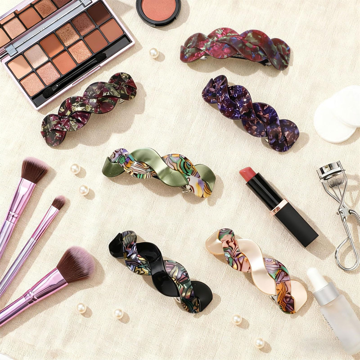 Willbond six-color set barrettes, versatile styling options for casual to formal looks.