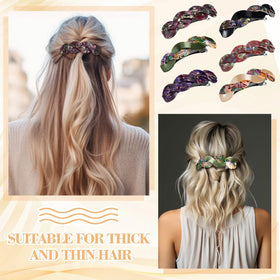 Willbond barrette on ponytail, secure hold without slipping during daily activities.