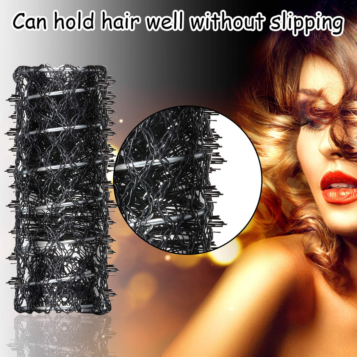 Willbond 8 cm hair clips keep sections secured during styling.