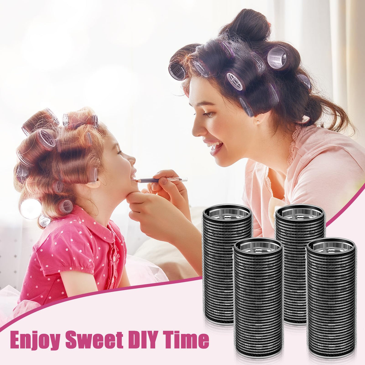 WILLBOND hair curlers with outer polypropylene tape for stability