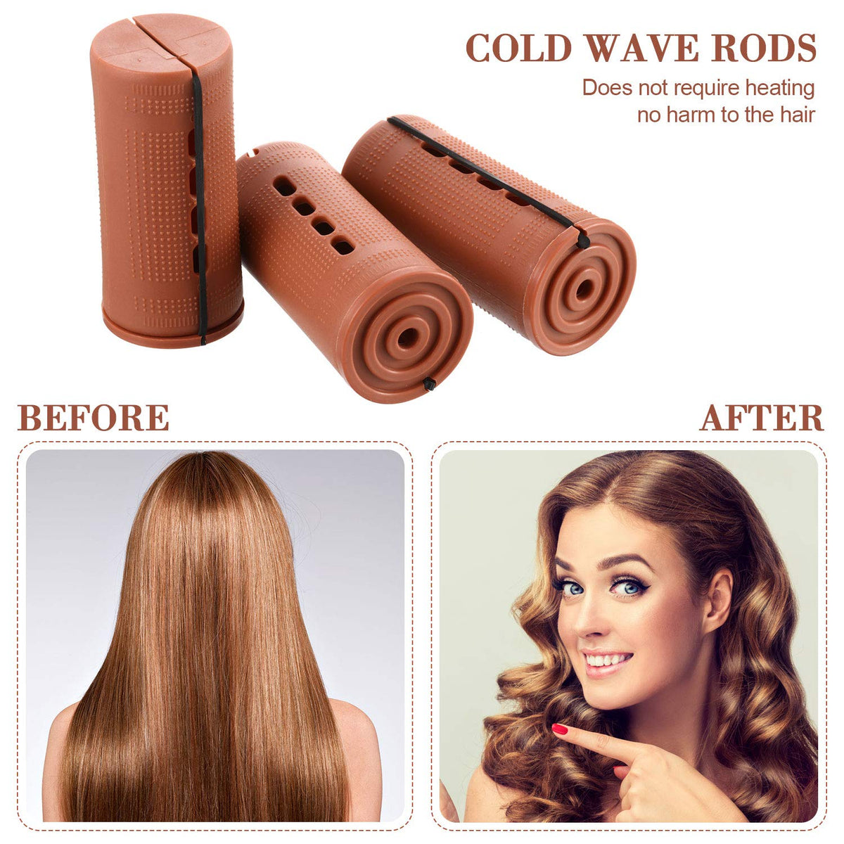 WILLBOND hair curling rollers in use for easy, no-heat styling sessions.