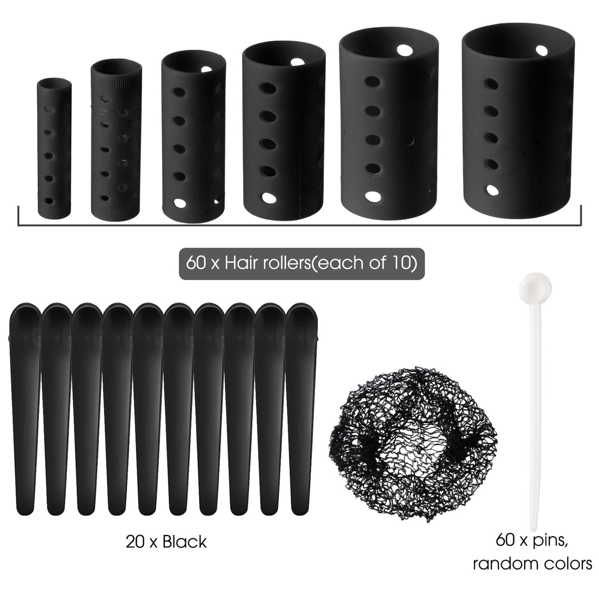 WILLBOND 60 hair pins keep rollers secure for quick, long-lasting styles
