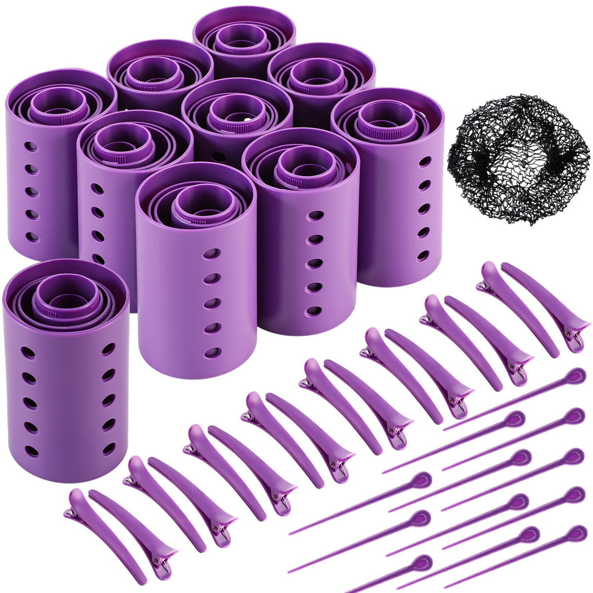 WILLBOND hair rollers set with 60 pieces for versatile curl options.