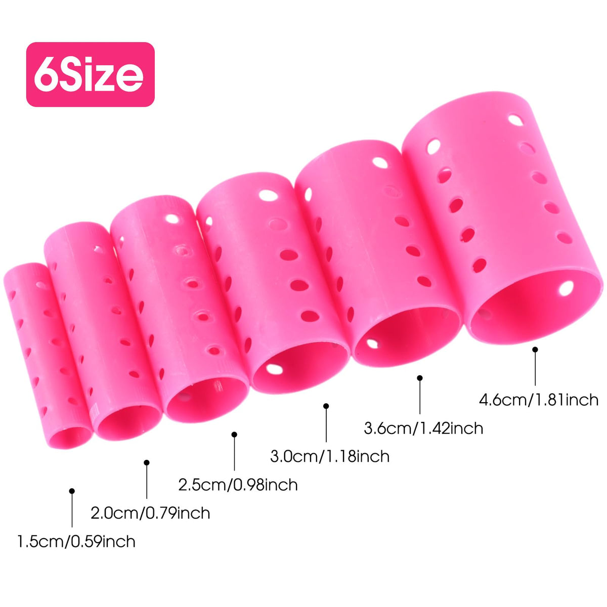 WILLBOND hair rollers with pins and clips for secure, mess-free styling