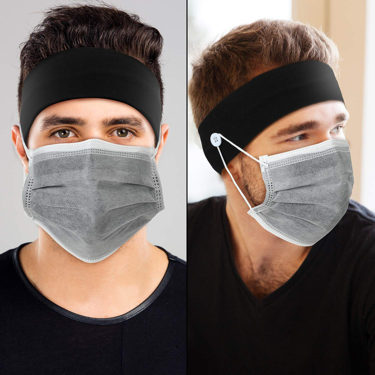 WILLBOND headbands with button design reduce ear strain during long shifts.