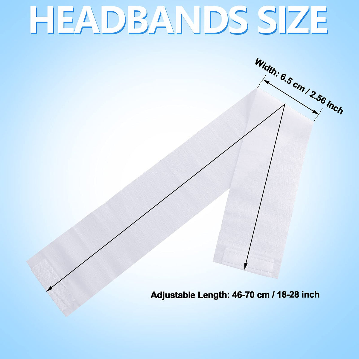 WILLBOND headbands individually wrapped, single-use, supports hygiene during treatments.