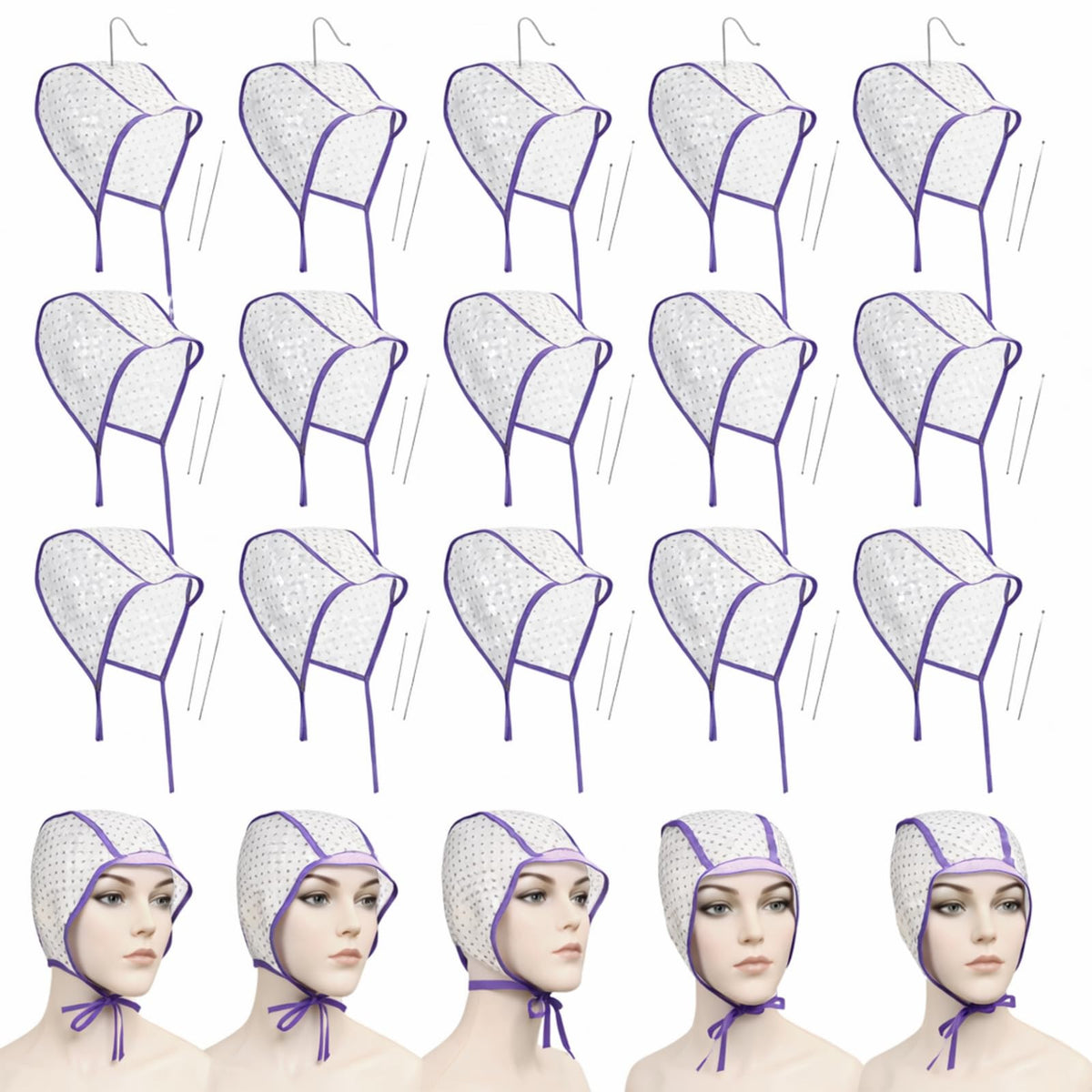 WillBond highlighting cap in purple color for precise at-home dyeing
