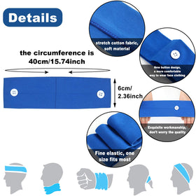 WILLBOND nurse headbands with buttons close-up showing non-slip grip.