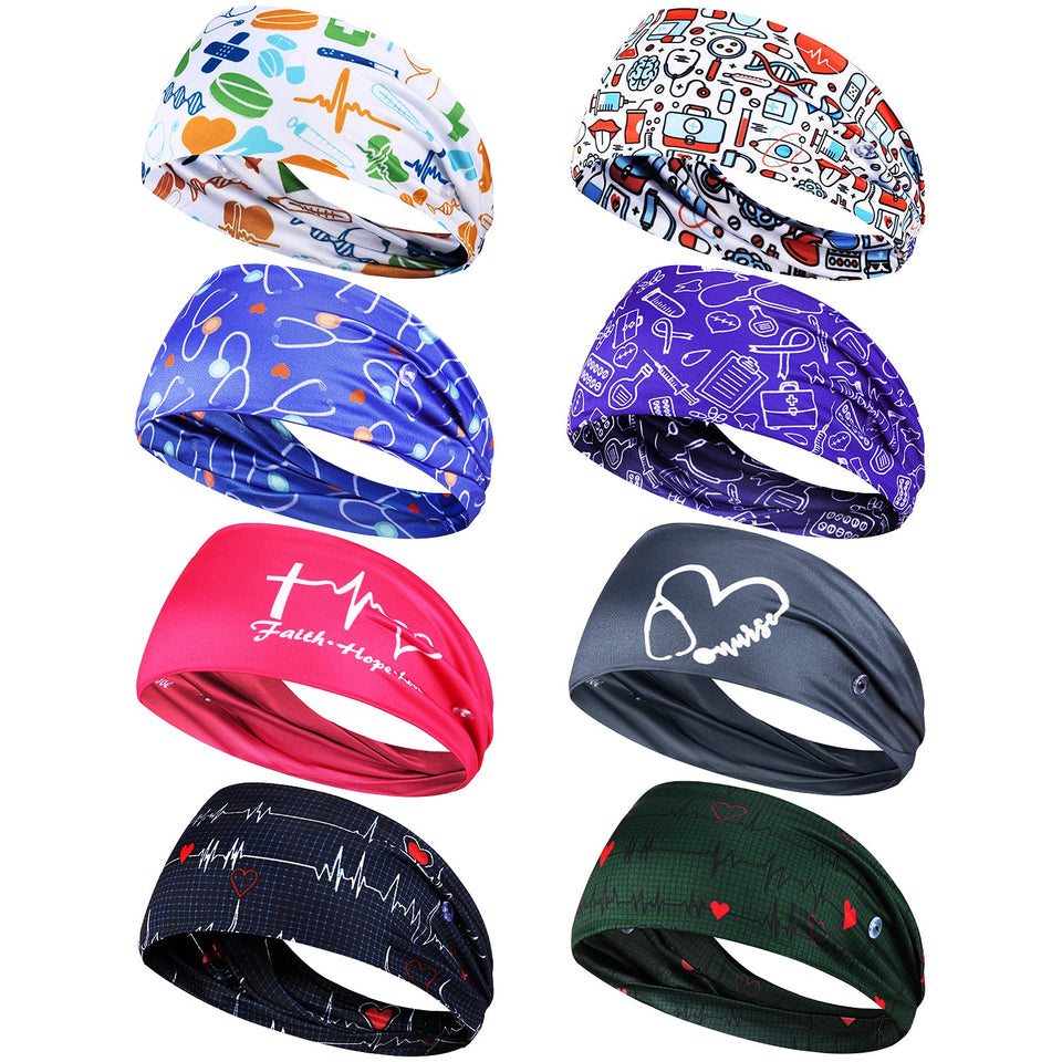 WILLBOND nursing headband with buttons pattern 1 for comfortable all-day wear