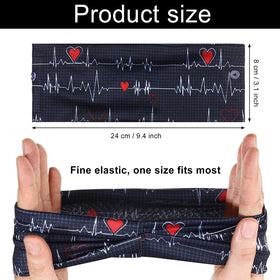 WILLBOND nursing headband with buttons pattern 2, soft milk silk fabric for breathable comfort