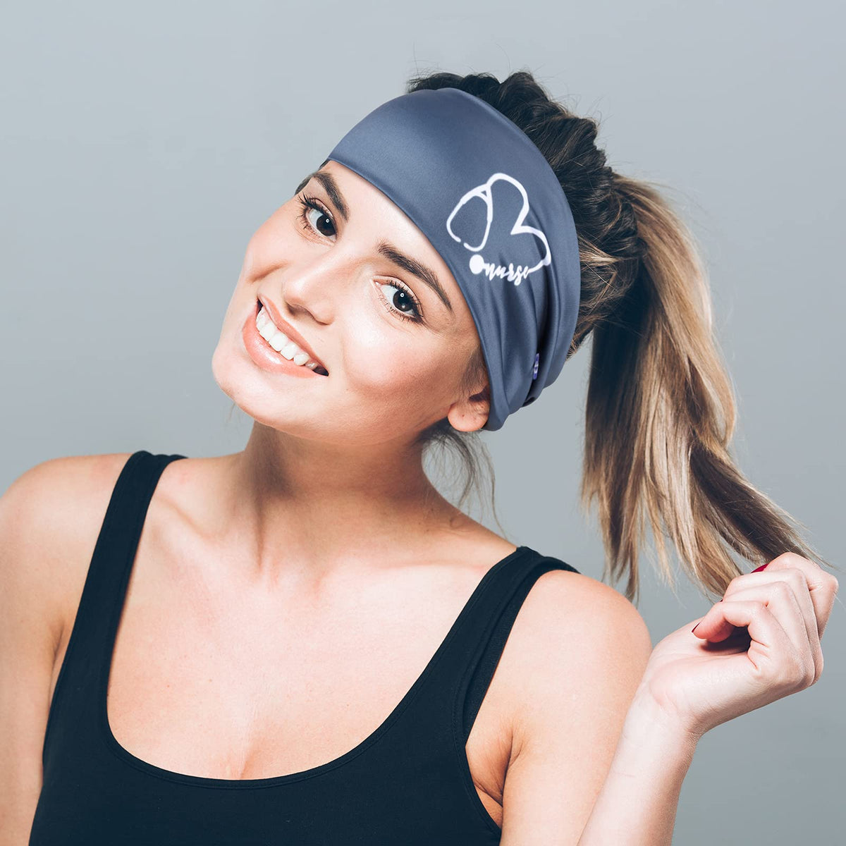 WILLBOND headband pattern 4 with two-button design keeps masks secure