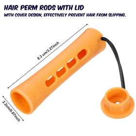 Willbond perm rod with cover and rubber band for easy curl shaping