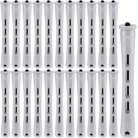 WILLBOND 60-pack perm rods in gray, close-up view for long hair styling