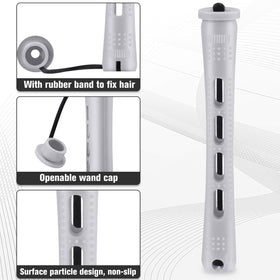 WILLBOND gray perm rods showing vents and wide slots for even saturation