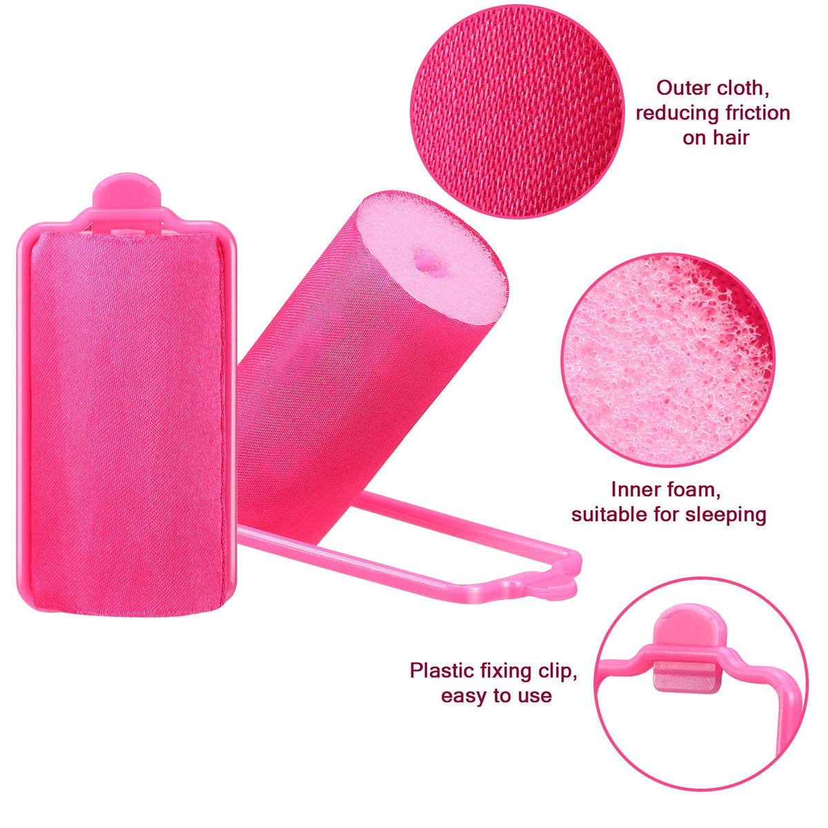 WILLBOND plastic duck-teeth clips secure rollers