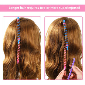 WILLBOND plastic spiral rods with clips for secure styling.