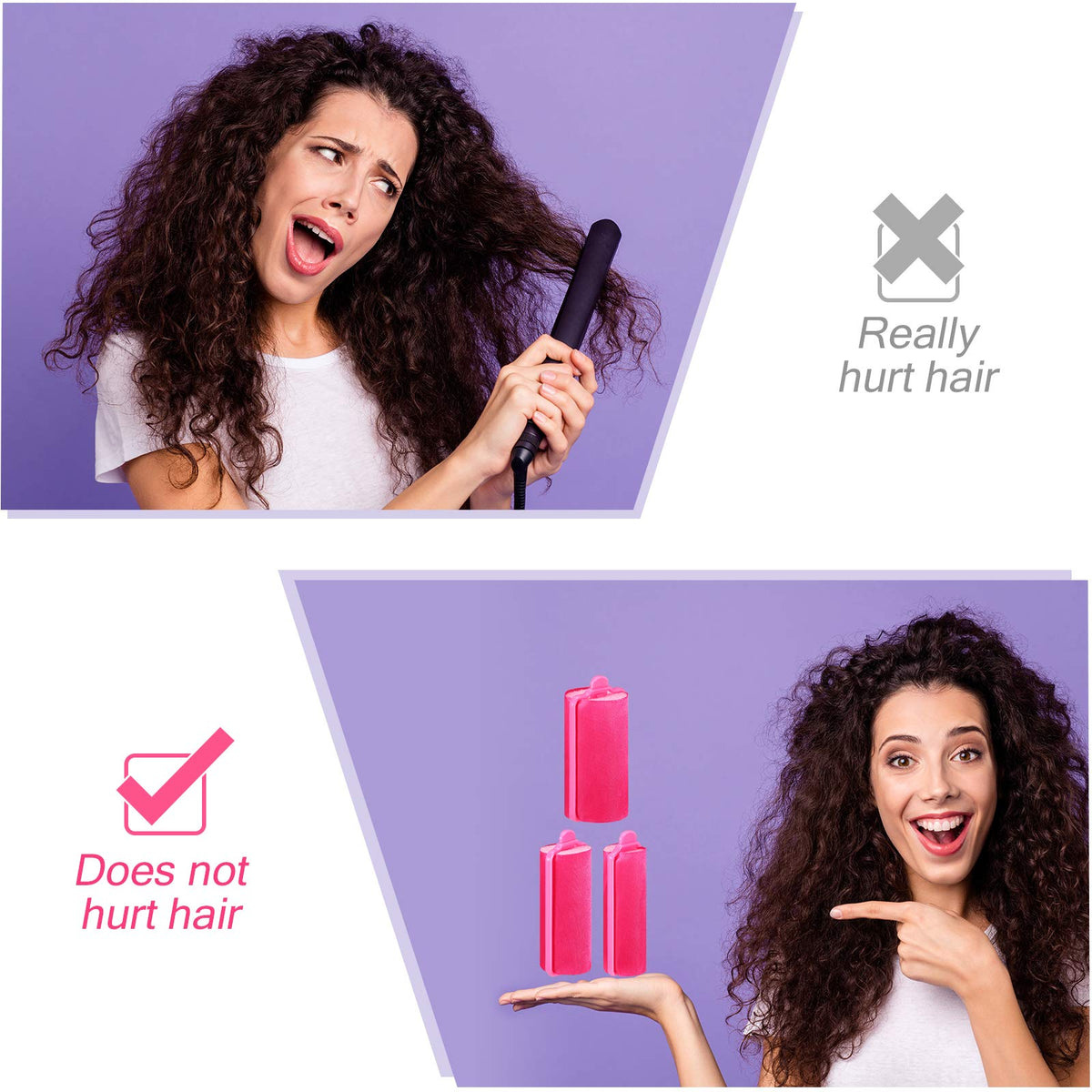 WILLBOND sleep-friendly curl rollers for overnight use