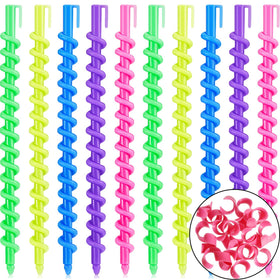 WILLBOND spiral perm rod in multicolor for overnight heatless curls.
