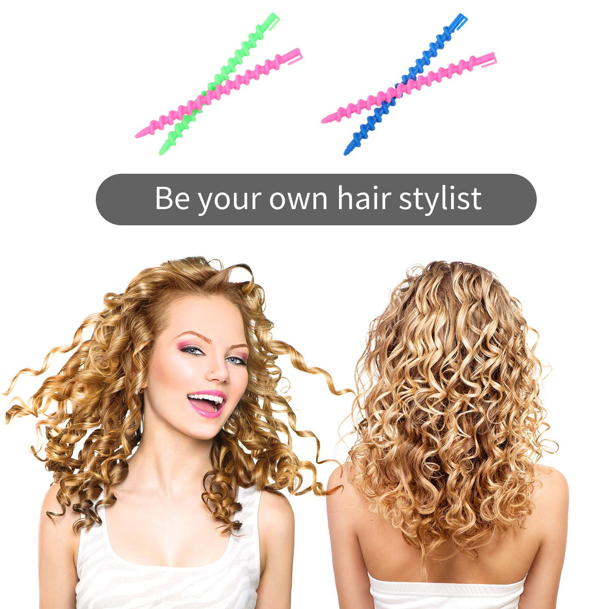 WILLBOND spiral perm rod 6inch pack of 100 for DIY styling.