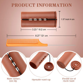 WILLBOND stainless steel rat tail comb for precise parting during styling.