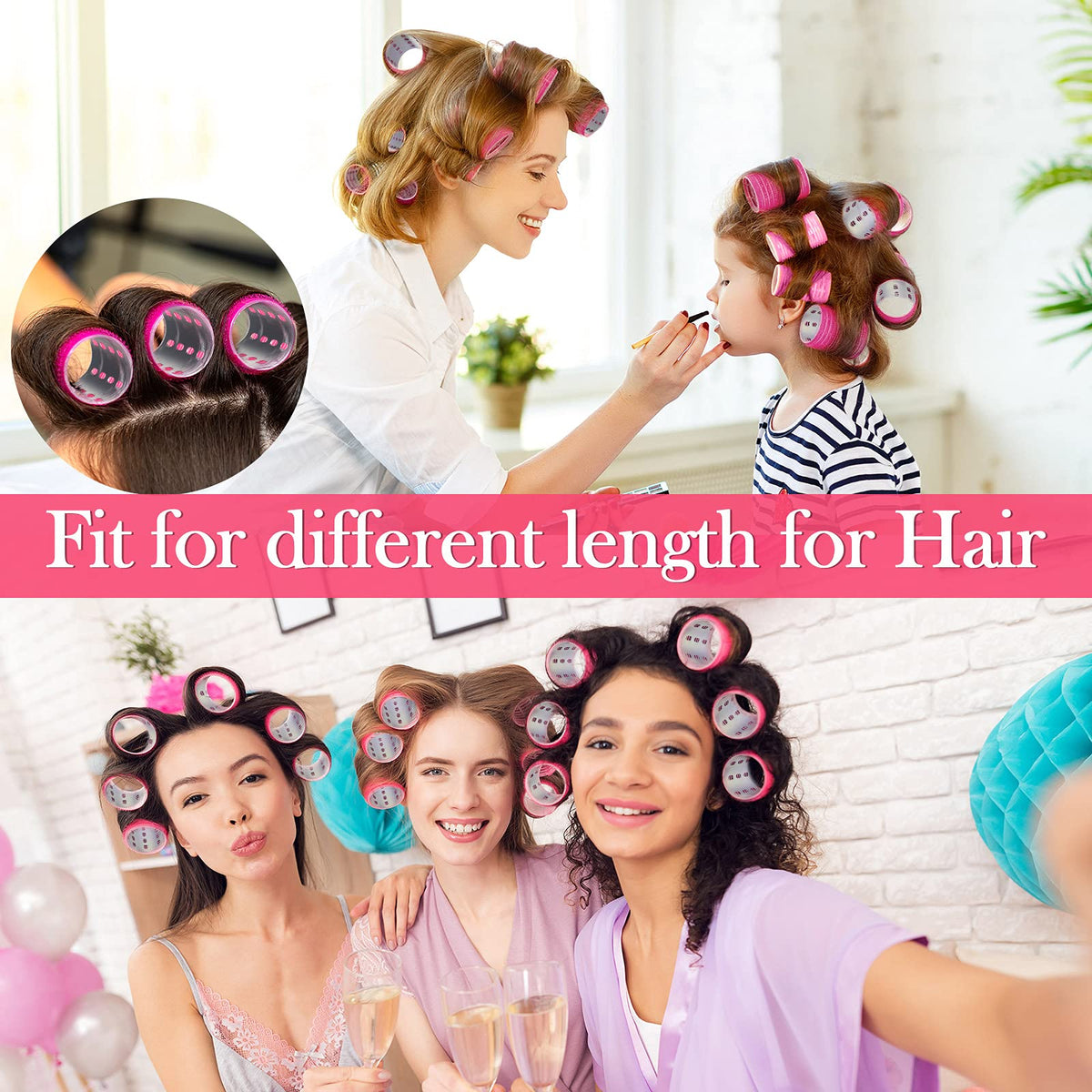 Willbond kit supports at home styling with heat and a hair dryer setup.