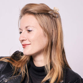 WILLBOND tortoise shell clip 2-inch design-7 ideal for quick updos and secure hold.