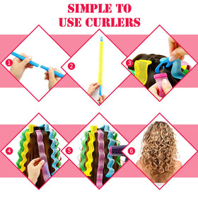 WILLBOND heatless spiral curler suitable for wet or dry hair