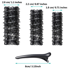 Willbond wire mesh hair roller 0.87 inch for medium curls with secure nib bristles.