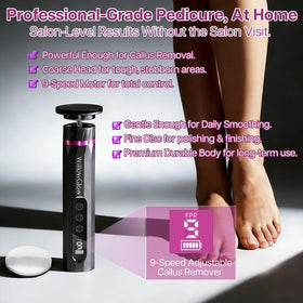 WillowGlow nano glass heads provide durable, reusable pedicure results.